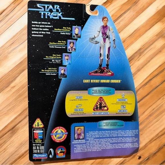Star Trek Warp Factor Cadet Beverly Crusher – Sealed 1997 Playmates - Picture 3 of 3
